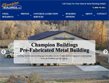 Tablet Screenshot of champion-buildings.com